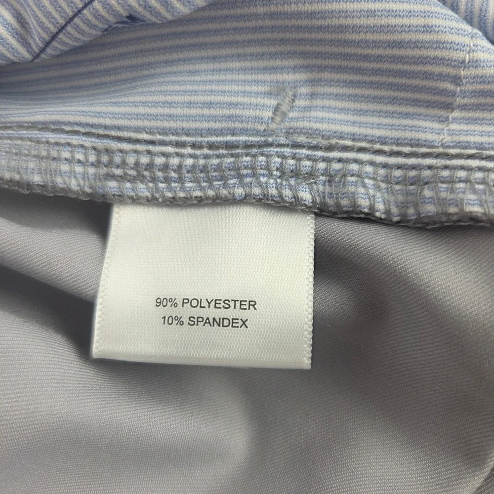 Peter Millar Salem Classic Fit Golf Shorts Mens 40 Grey Performance Geometric